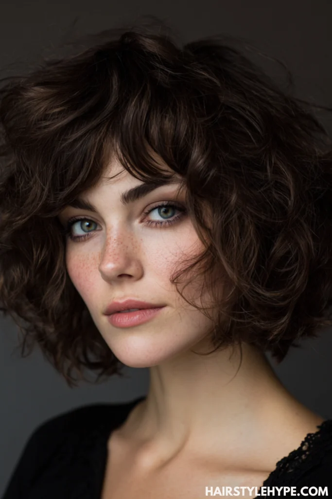 Shaggy Curly Bob