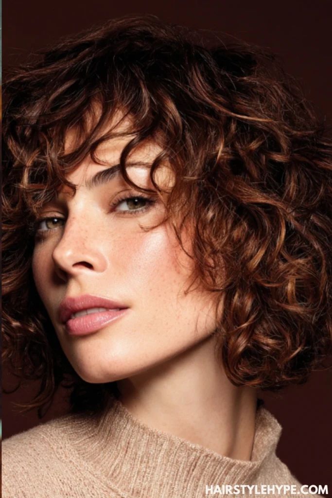 Shaggy Curly Bob