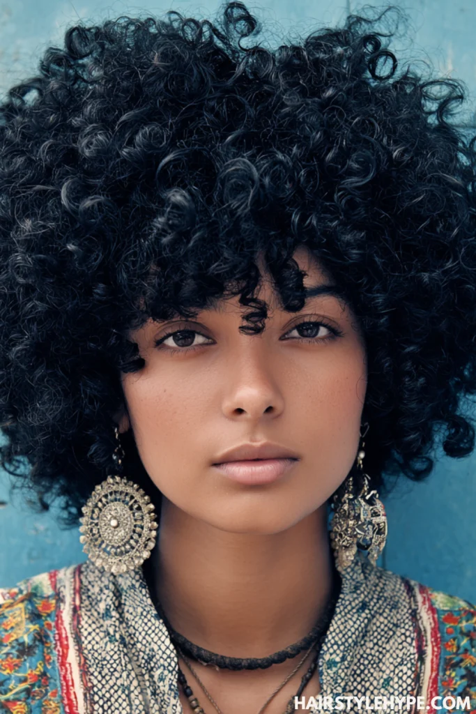 Short Curly Afro
