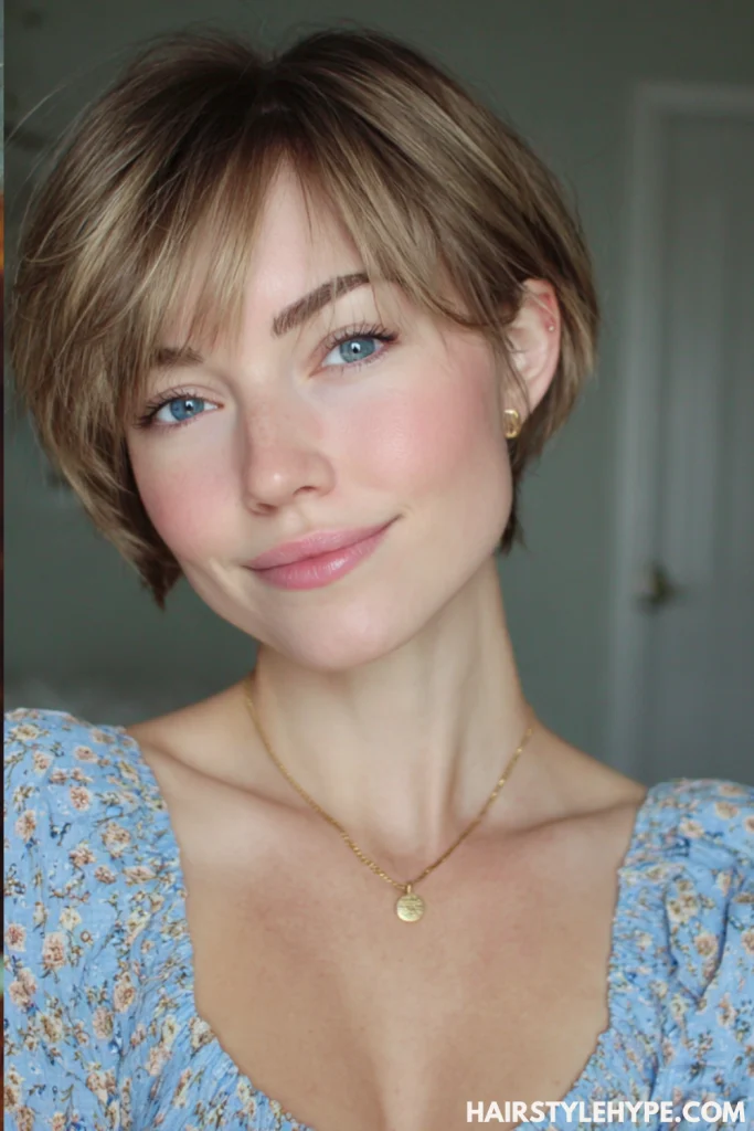 Short Kitty Cut Bob