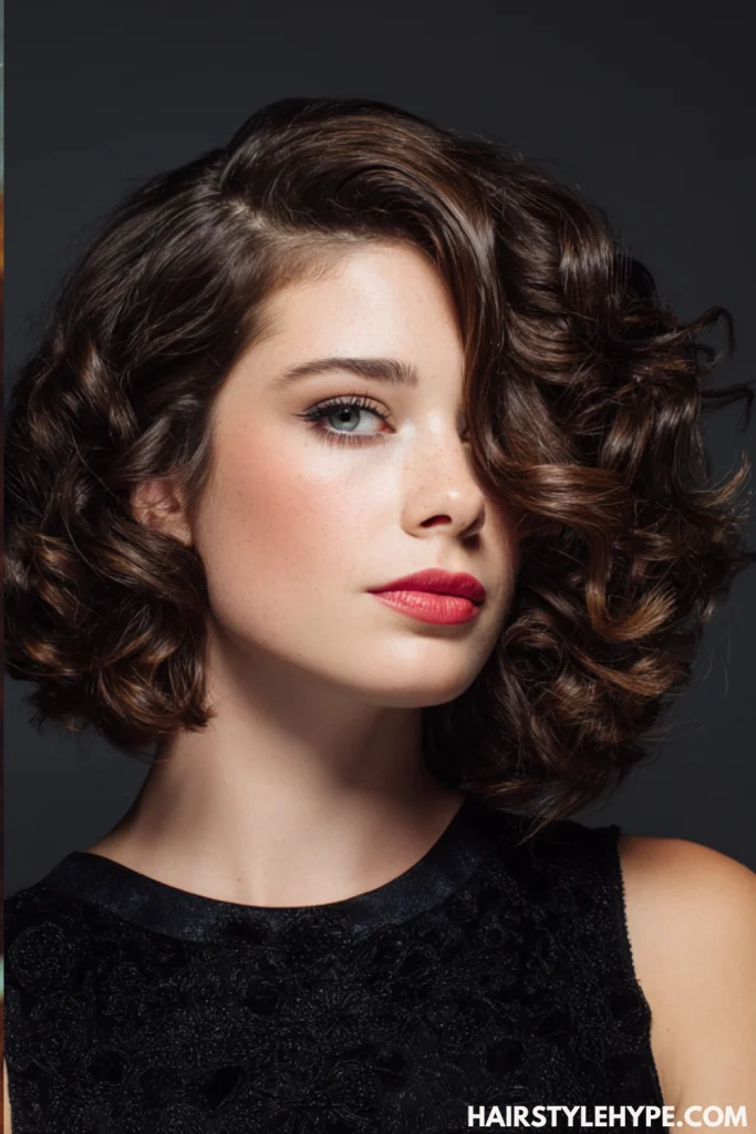 Side-Swept Curls