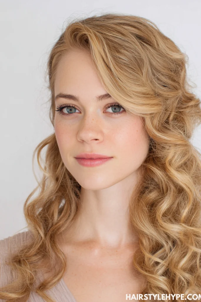 Side-Swept Curls