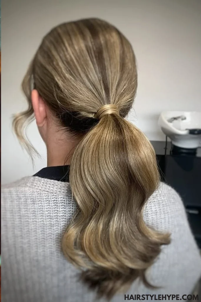 Sleek Low Ponytail