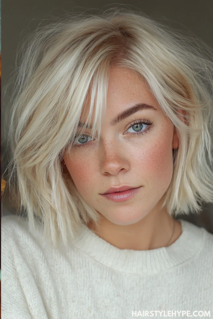 Soft Butter Blonde Bob