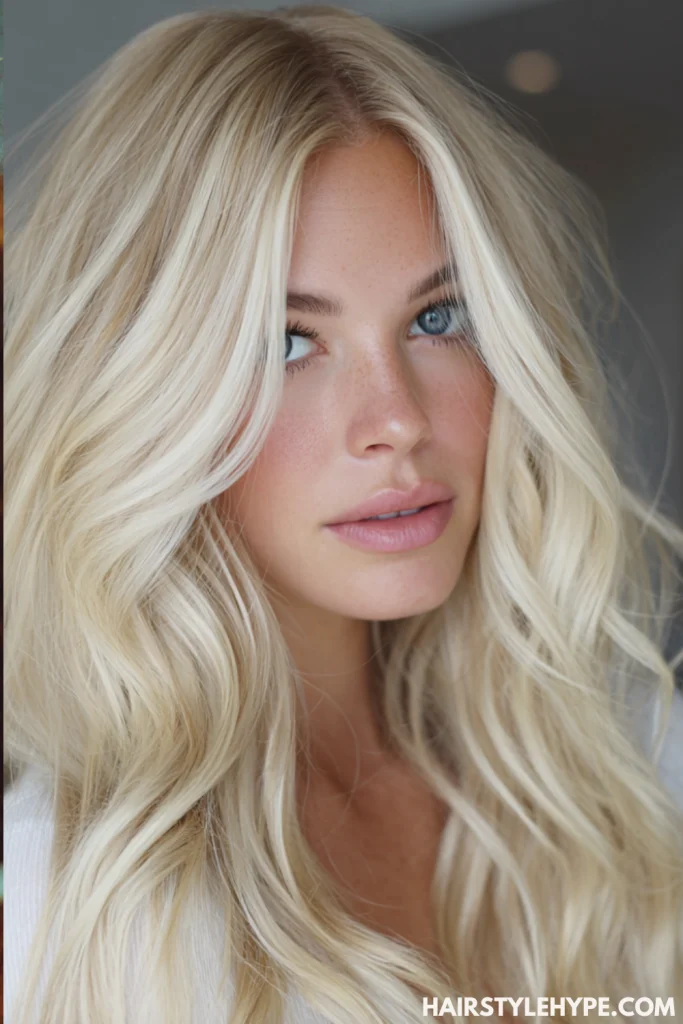 Sun-Kissed Butter Blonde for Beach Waves