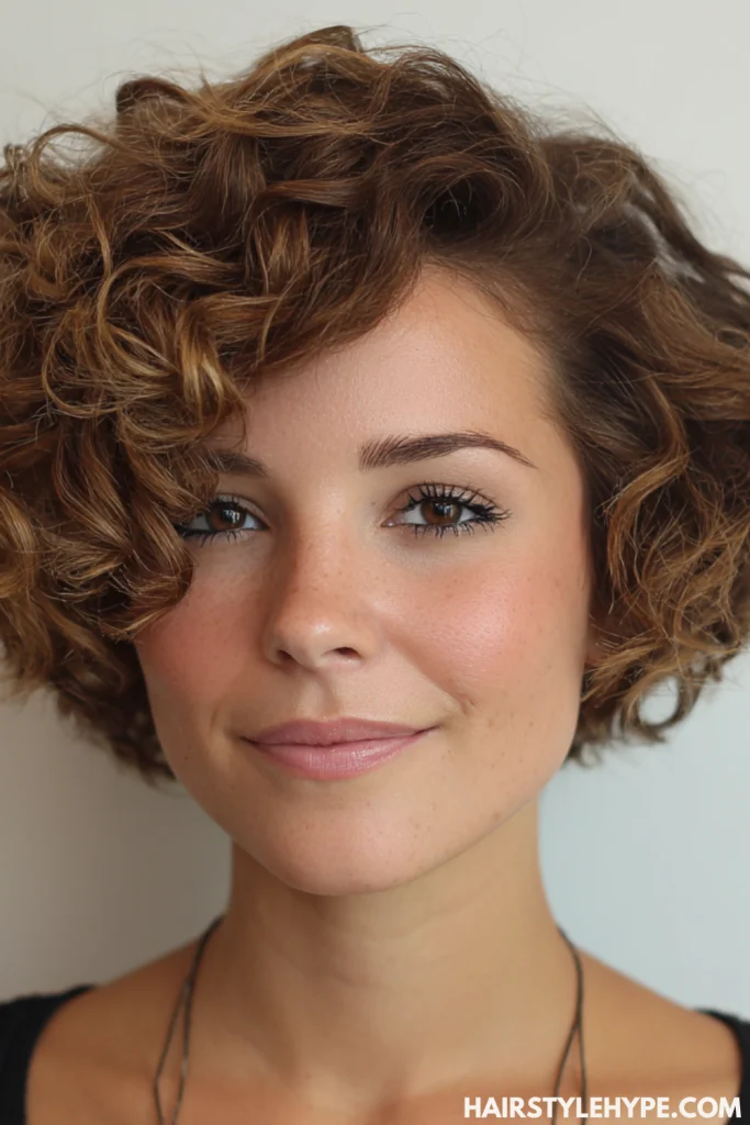 Tapered Curly Bob