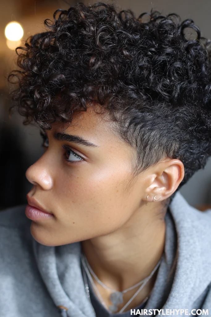 Tapered Cut with Curls