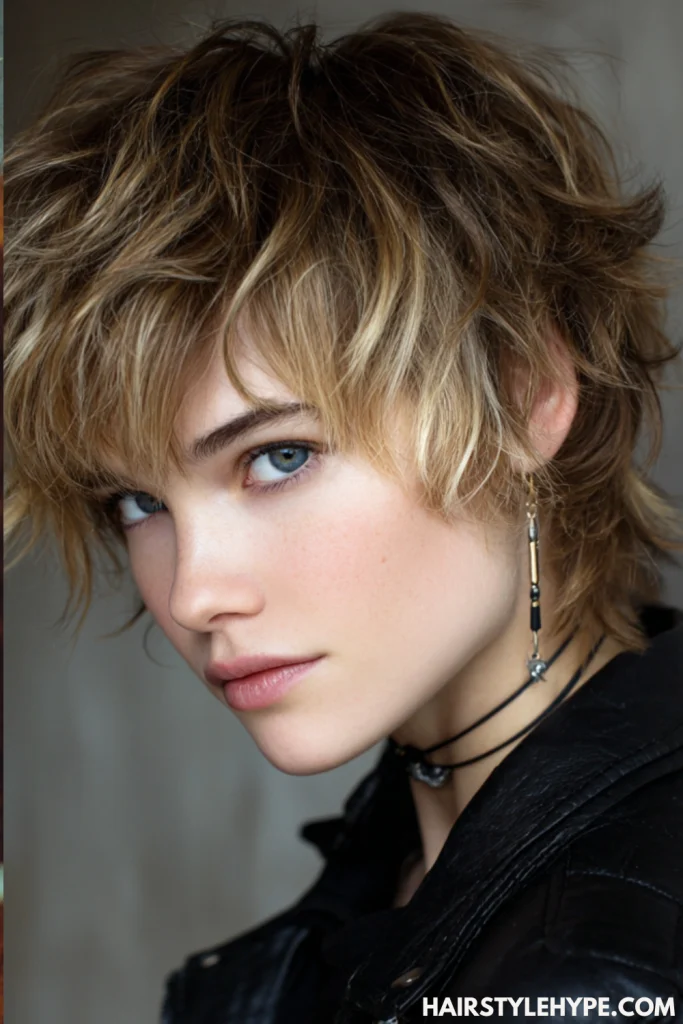 Tousled Kitty Cut with No Fringe
