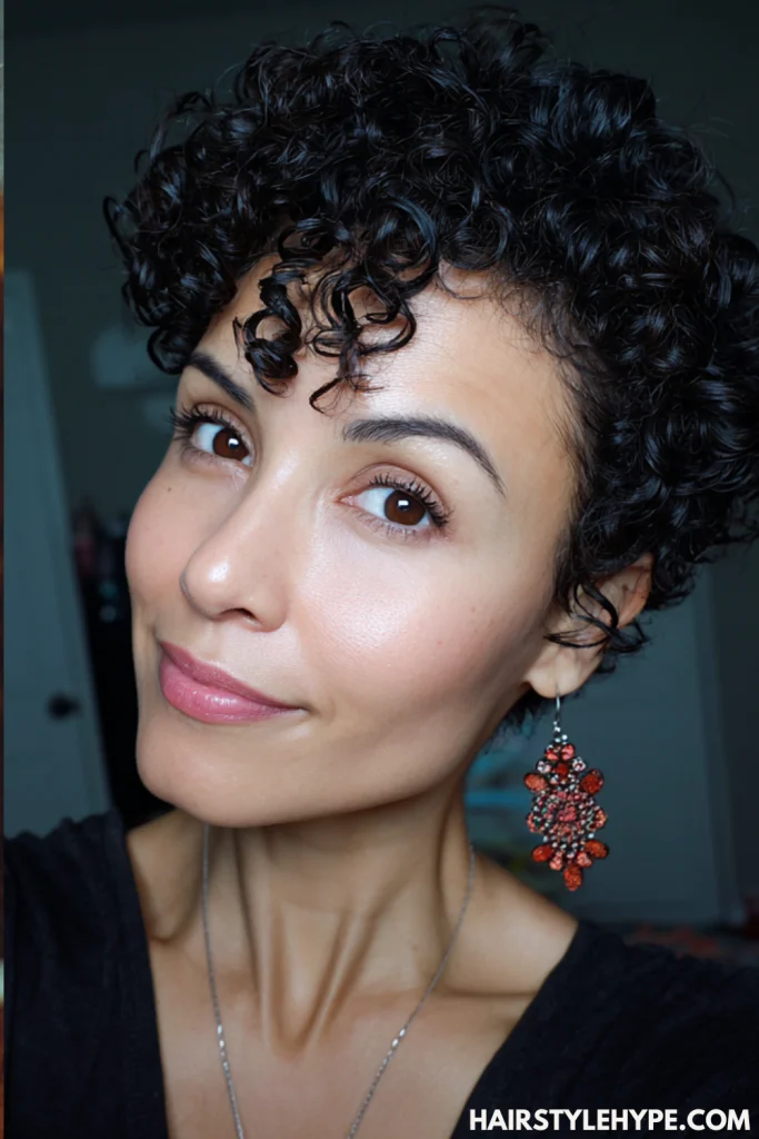 Wash-and-Go Curly Pixie