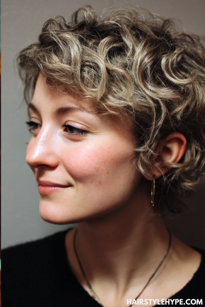 Wavy Kitty Cut with Texture Spray