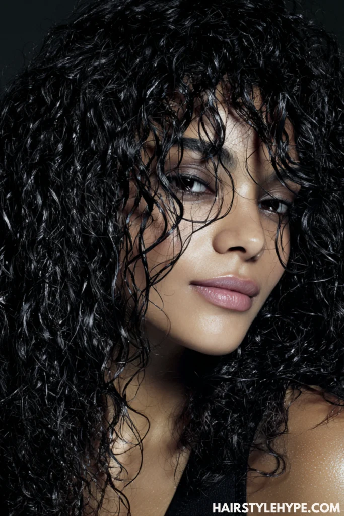 Wet-Look Curls