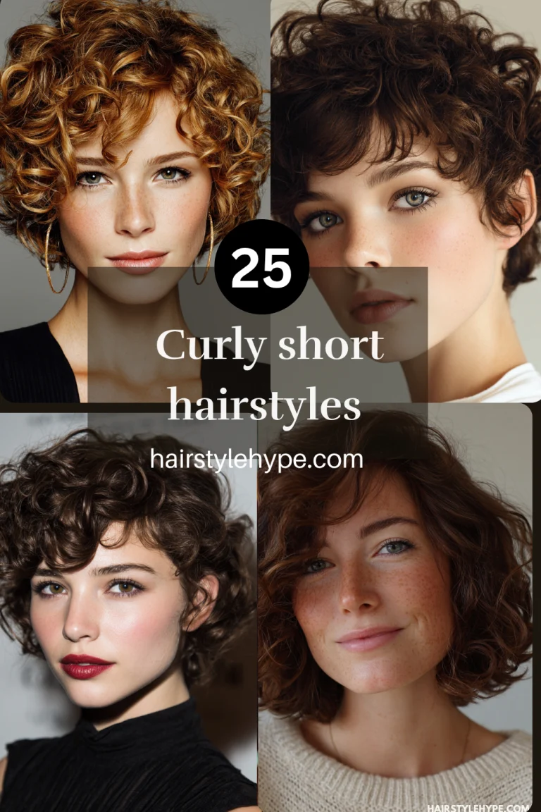 curly hairstyles short