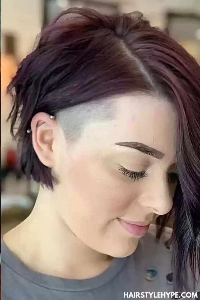  Asymmetrical Curly Pixie Cut