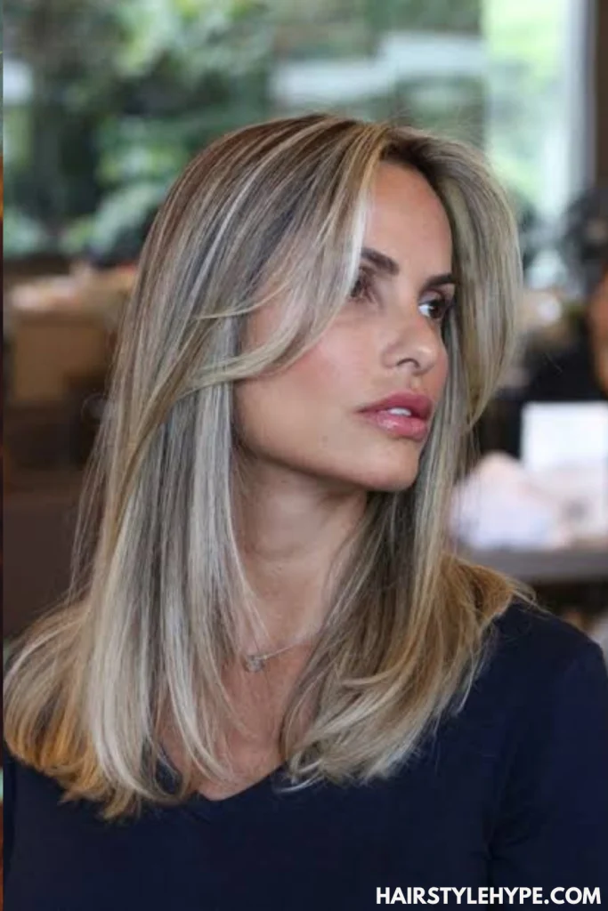 Blonde Kitty Cut for Straight Hair