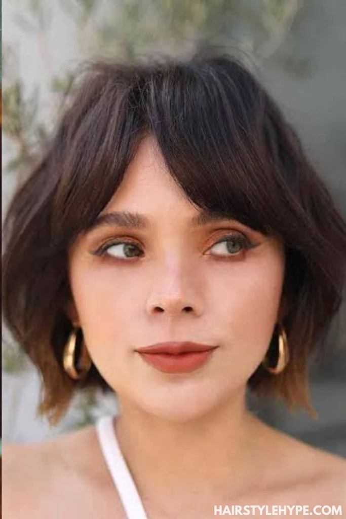  Blunt Old Money Bob with Straight Bangs