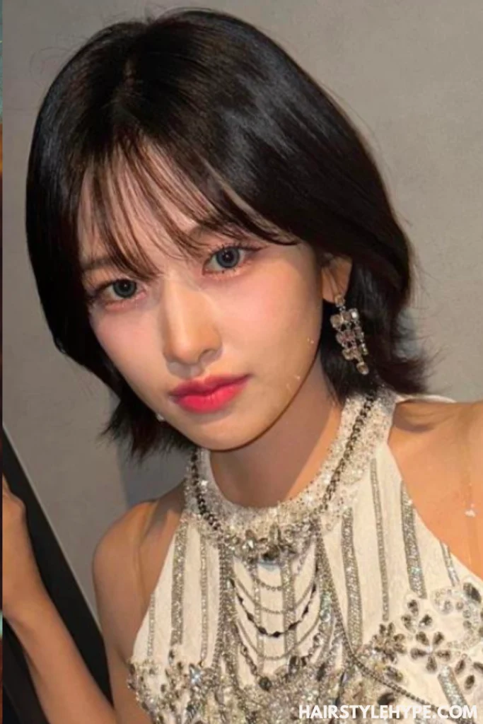 Bob Kitty Cut with Highlights