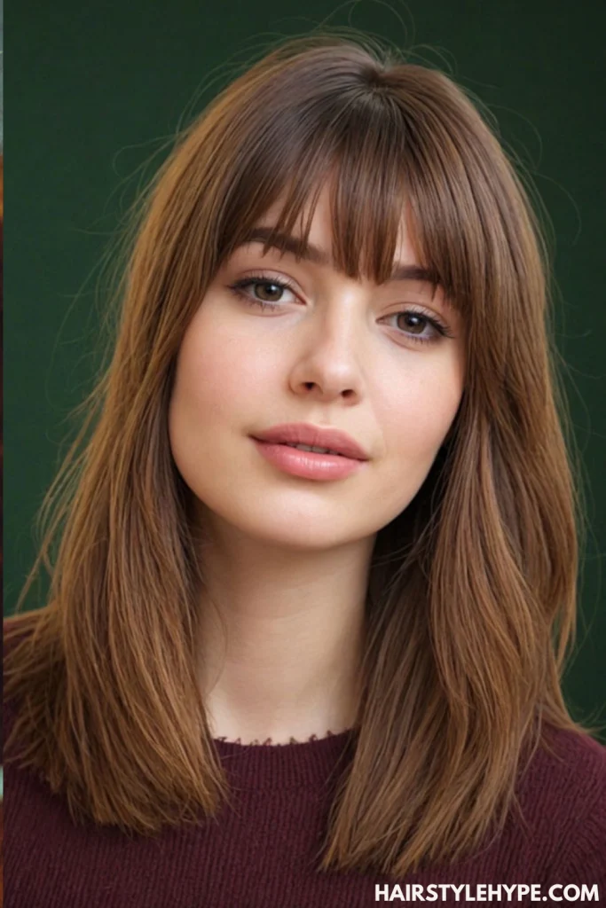 Bob with Bangs and Balayage Highlights