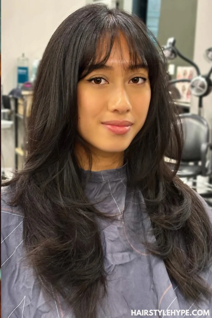 Butterfly Octopus Cut with Wispy Bangs
