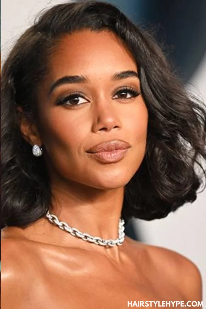 Curly Old Money Bob with Bangs