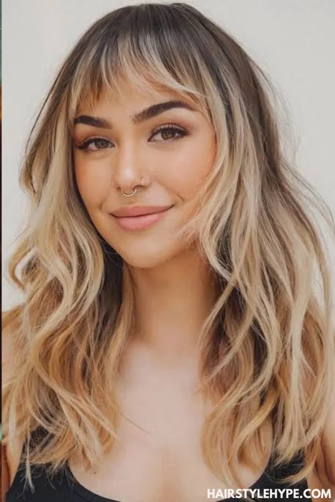  Cute Curly Pixie with Wispy Bangs