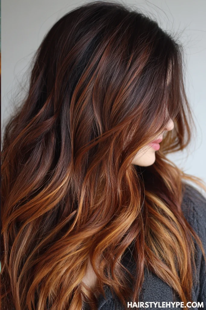Espresso to Auburn Ombre