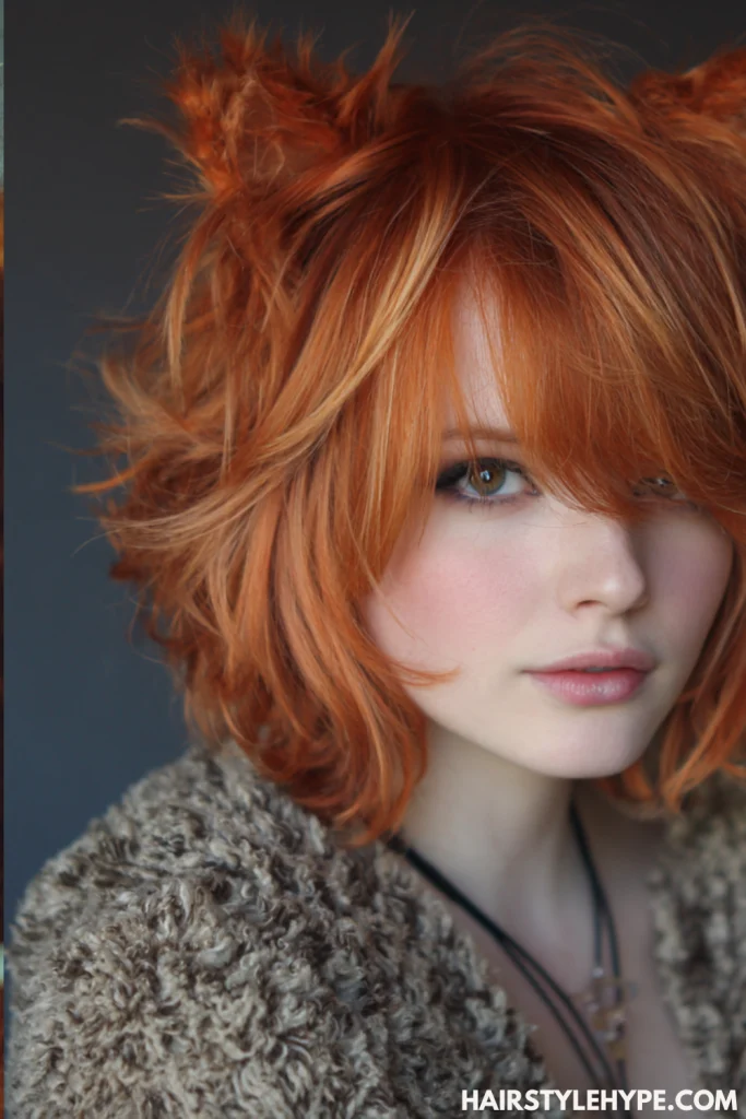  Feathered Layer Kitty Cut