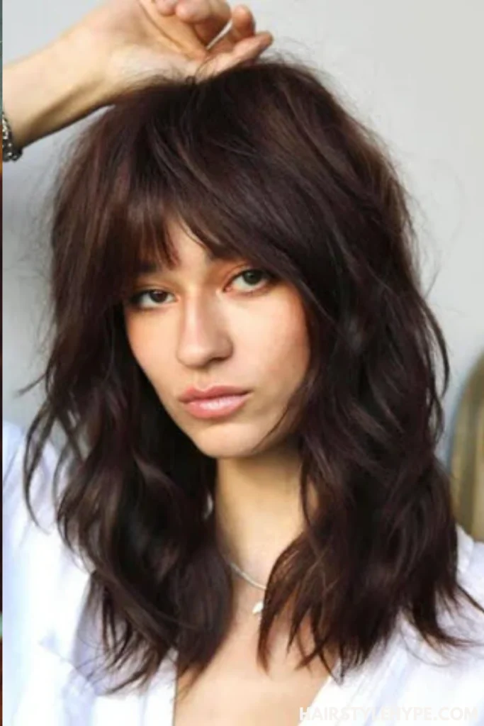 Kitty Cut with Side Bangs on Curls