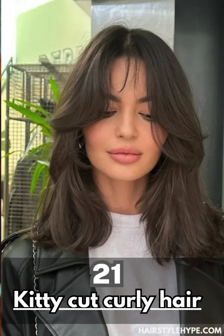 Kitty cut curly hair