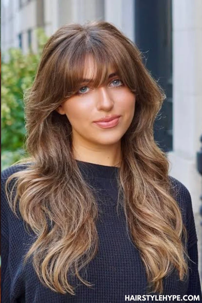 Layered Octopus Cut with Curtain Bangs