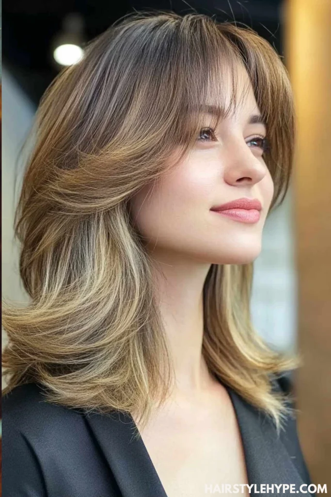 Medium-Length Kitty Cut with Curls