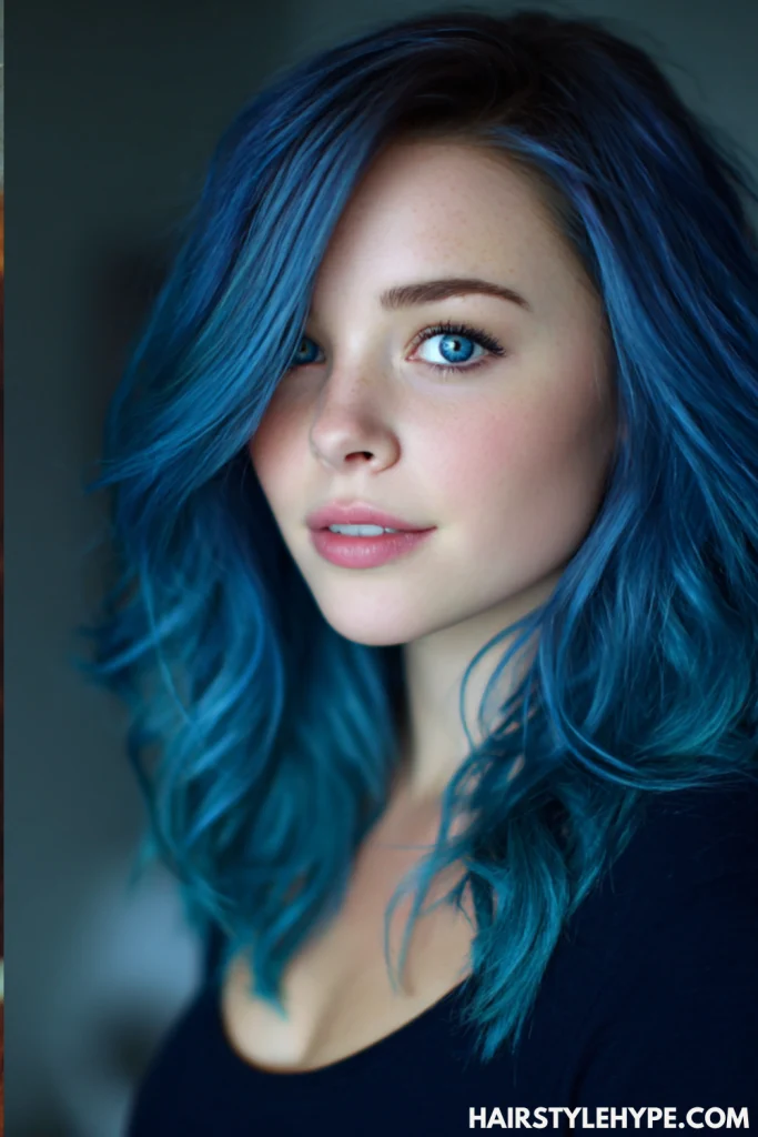 Midnight Blue to Teal Ombre