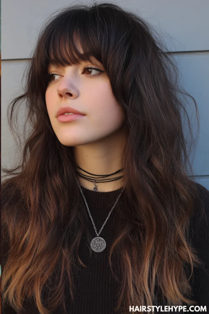 Octopus Cut with Curtain Bangs