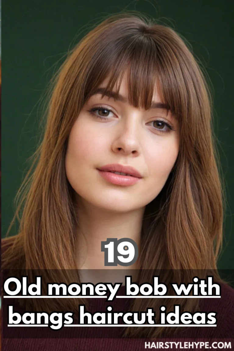 Old money bob with bangs haircut ideas