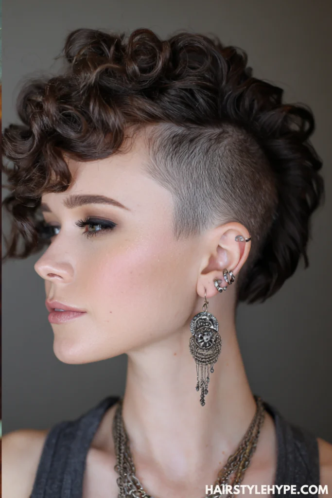 Pixie Mohawk with Curls