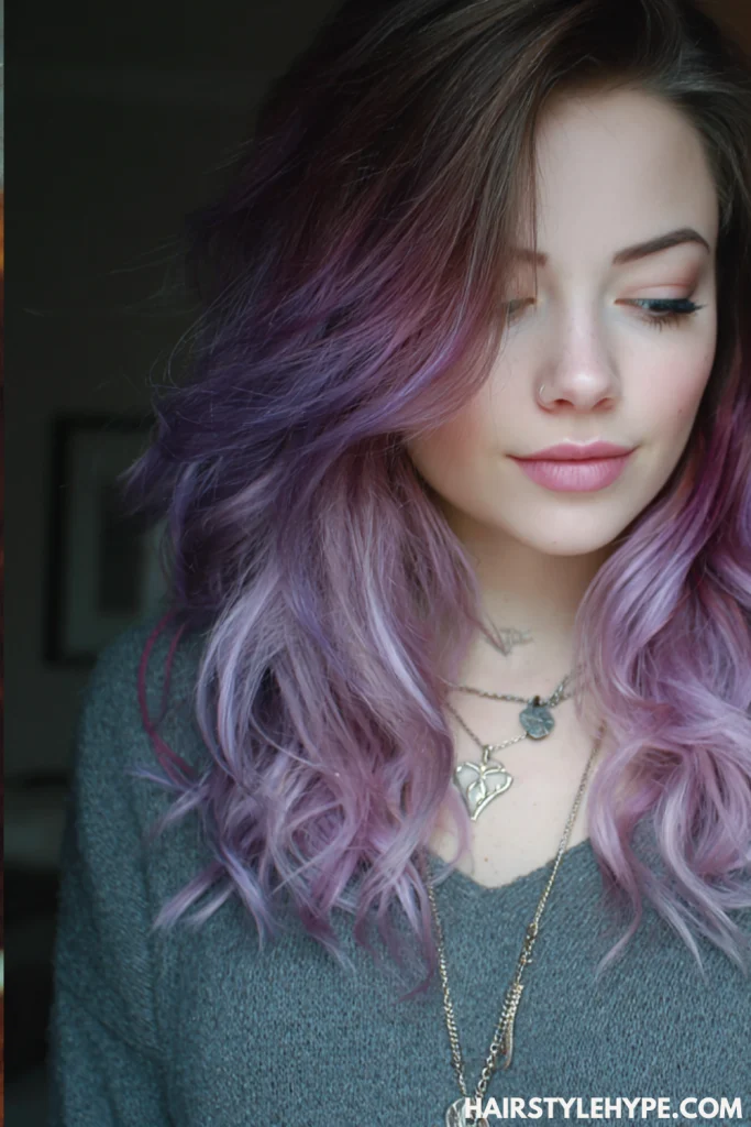 Plum to Lilac Ombre
