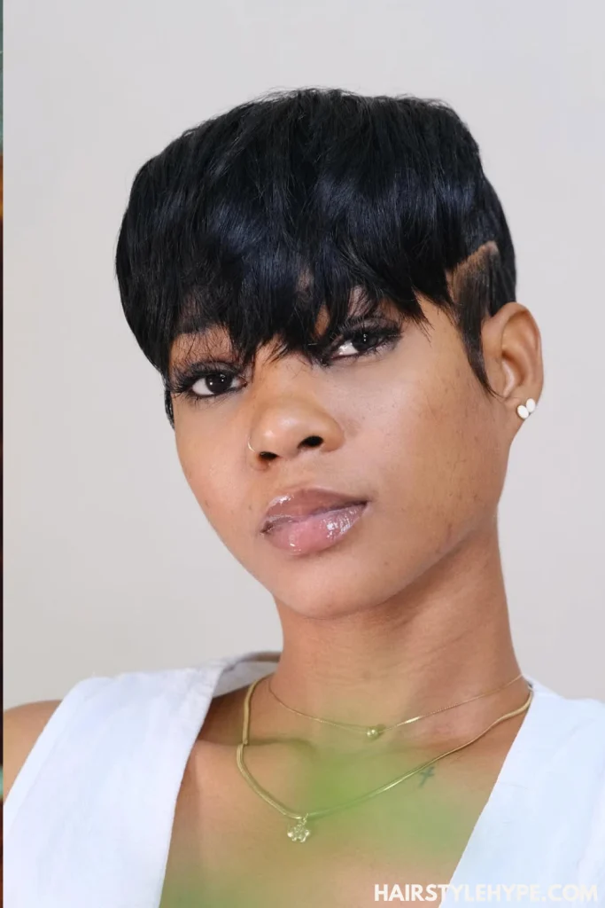  Short Tight-Curl Pixie Wig
