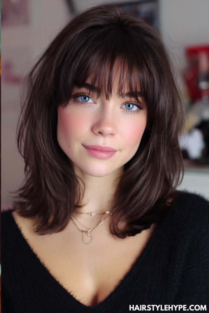  Shoulder-Length Kitty Cut with Layers