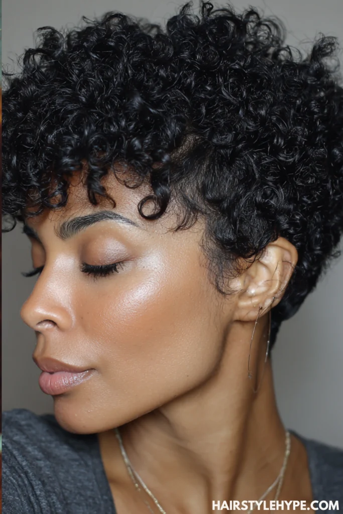 Soft Tapered Pixie for 3c/4a Curls

