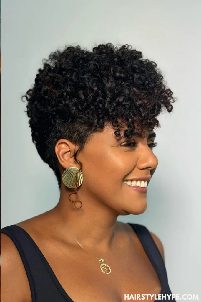  Tapered Curly Pixie Wig