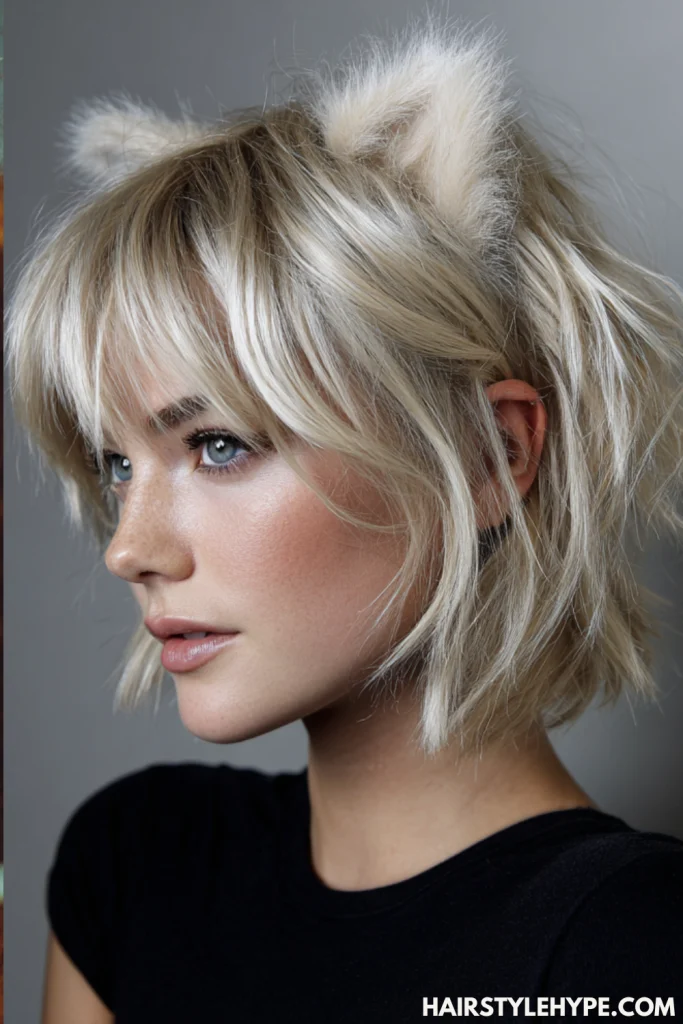 Textured Ends Kitty Cut