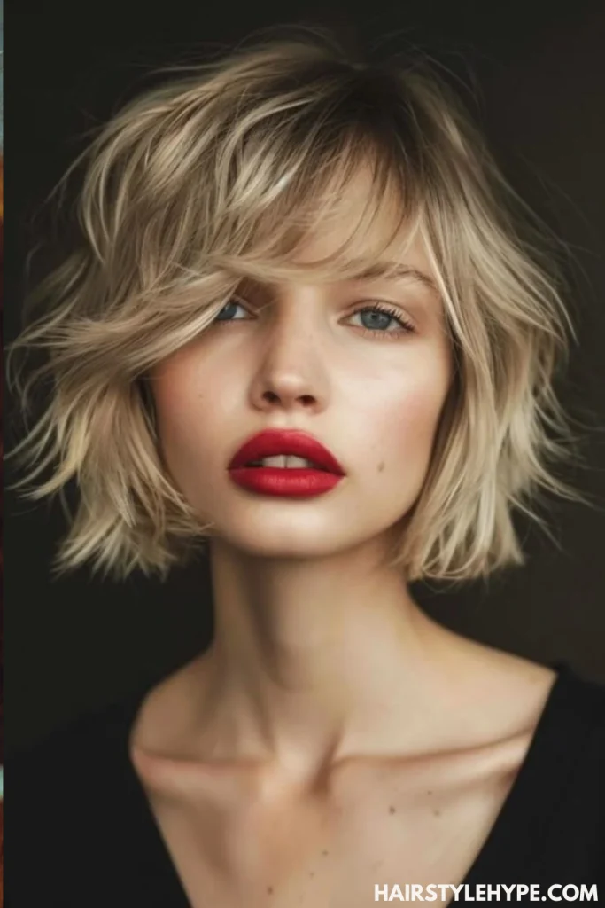 Wispy Bangs with Old Money Bob
