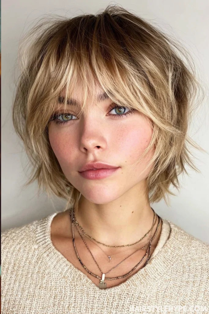  Asymmetrical Bob with Bangs