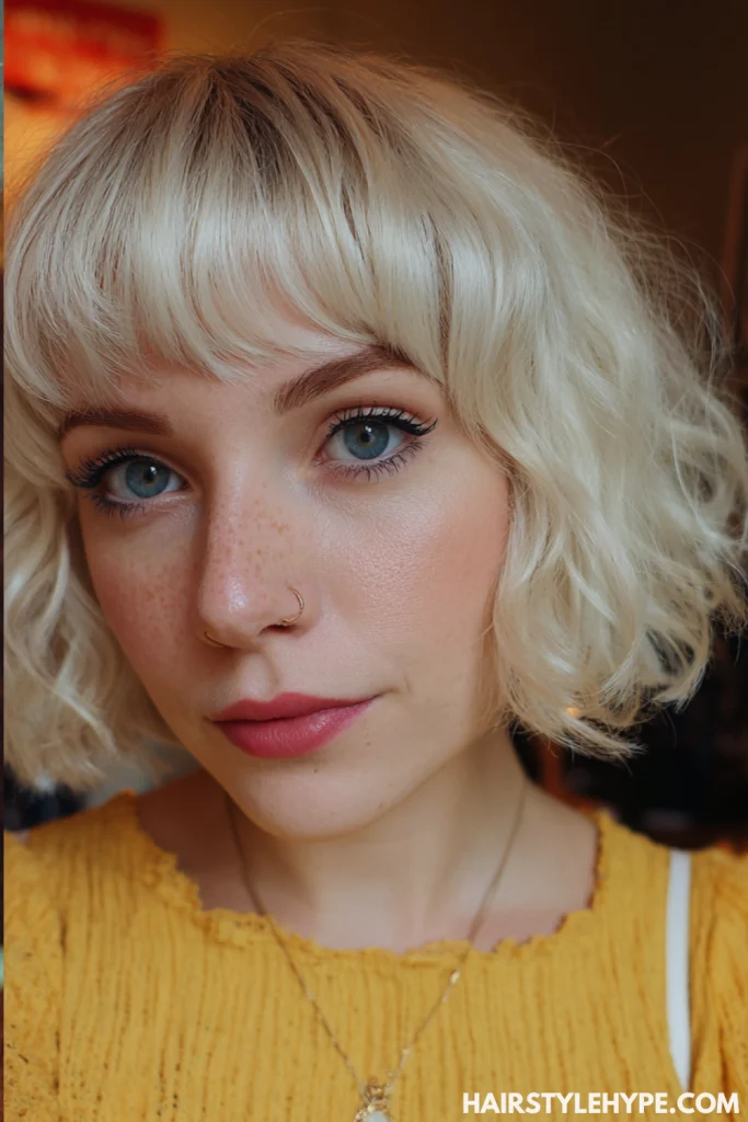  Blunt Bob with Blunt Bangs