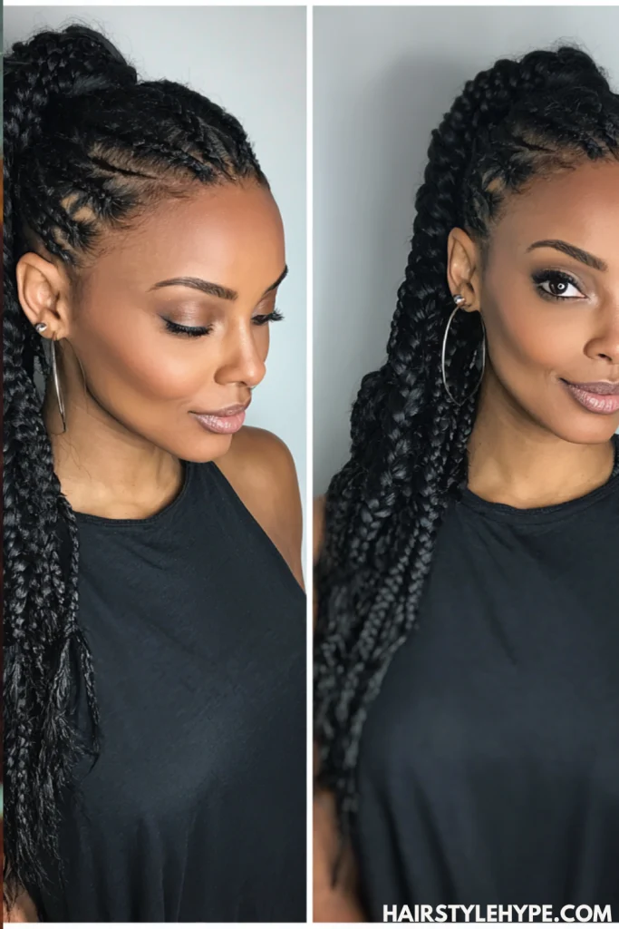Box Braids Ponytail