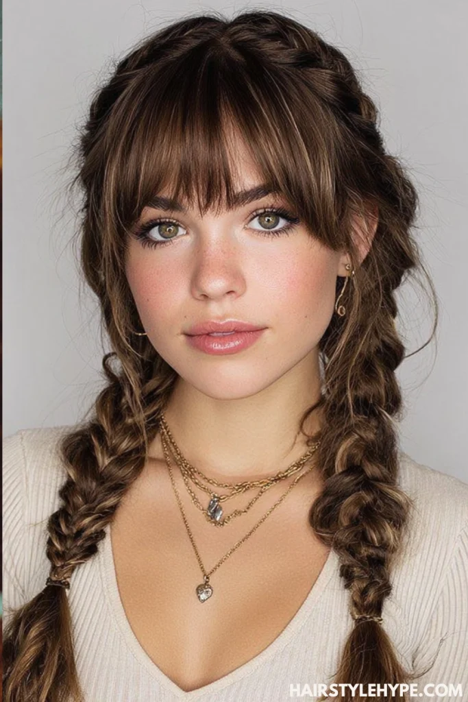  Braided Bangs