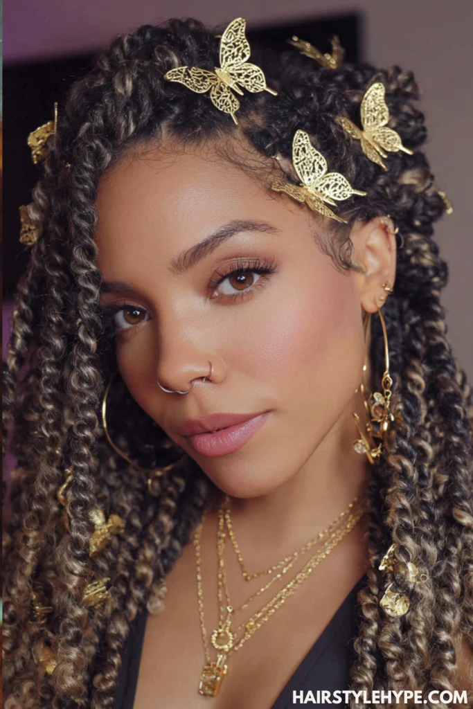  Braided Pigtails with Clips