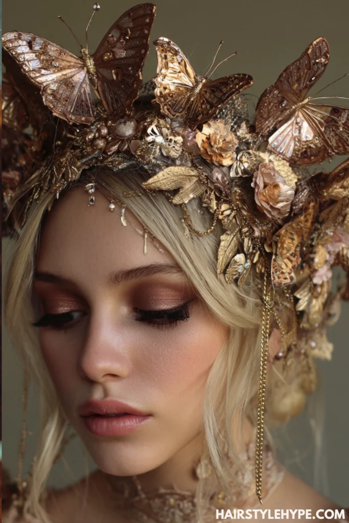  Butterfly Clip Crown