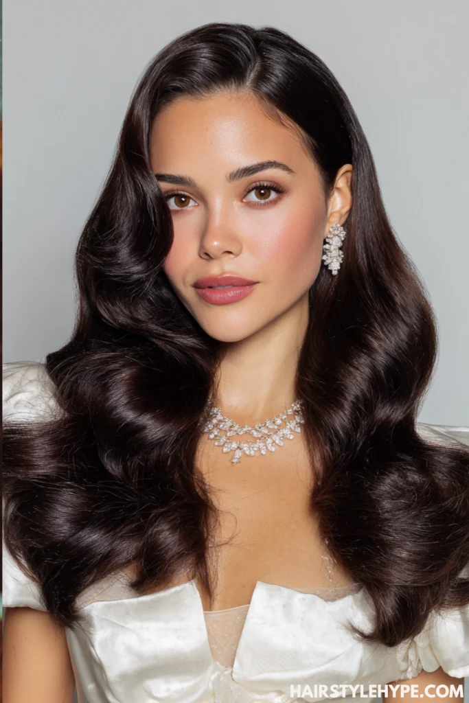 Classic Middle Part “Curtains” Hairstyle