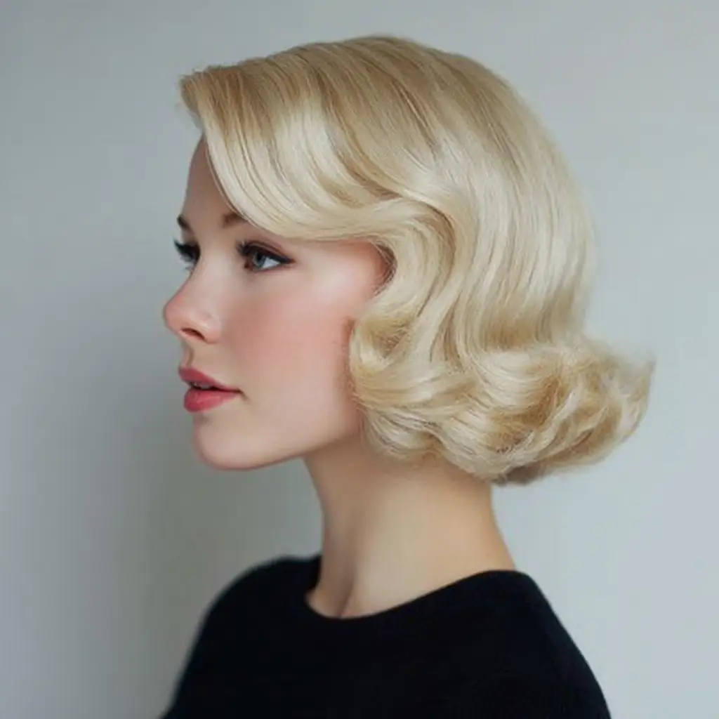 Classic Old Money Bob hairstyle
