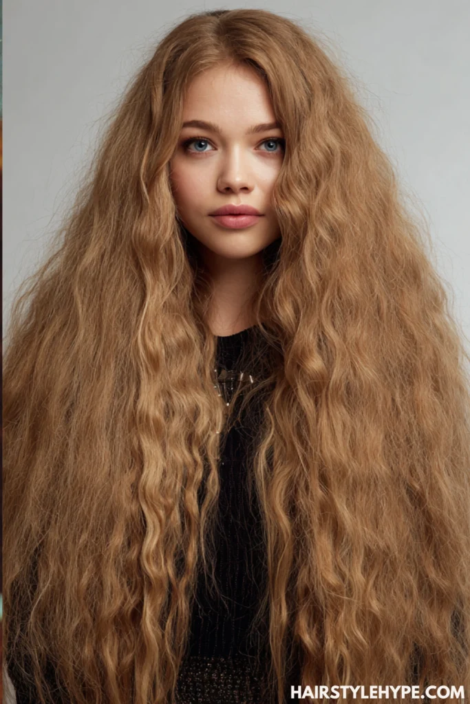 Crimped Long Hair